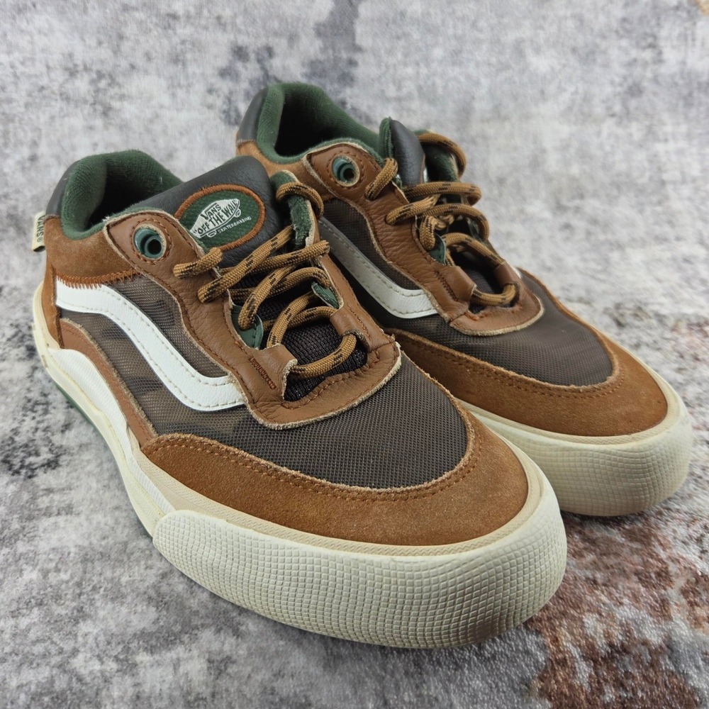 Vans Wayvee Skate Shoes Mens 6 Brown Ginger Root Suede Leather Low Top‎ Sneakers
